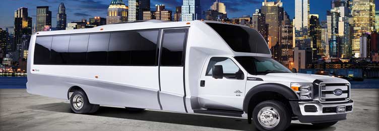 Ford F550 Luxury Shuttle Bus (24-28 Passenger) Exterior