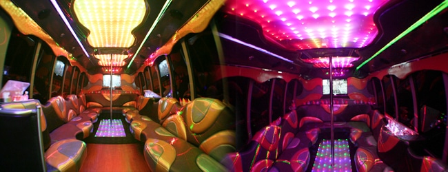 Ford F550 Party Bus – Krystal Edition (24 Passenger) Interior