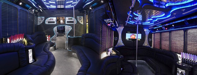 Mercedes Freightliner Luxury Party Bus (30-40 Passenger) Interior